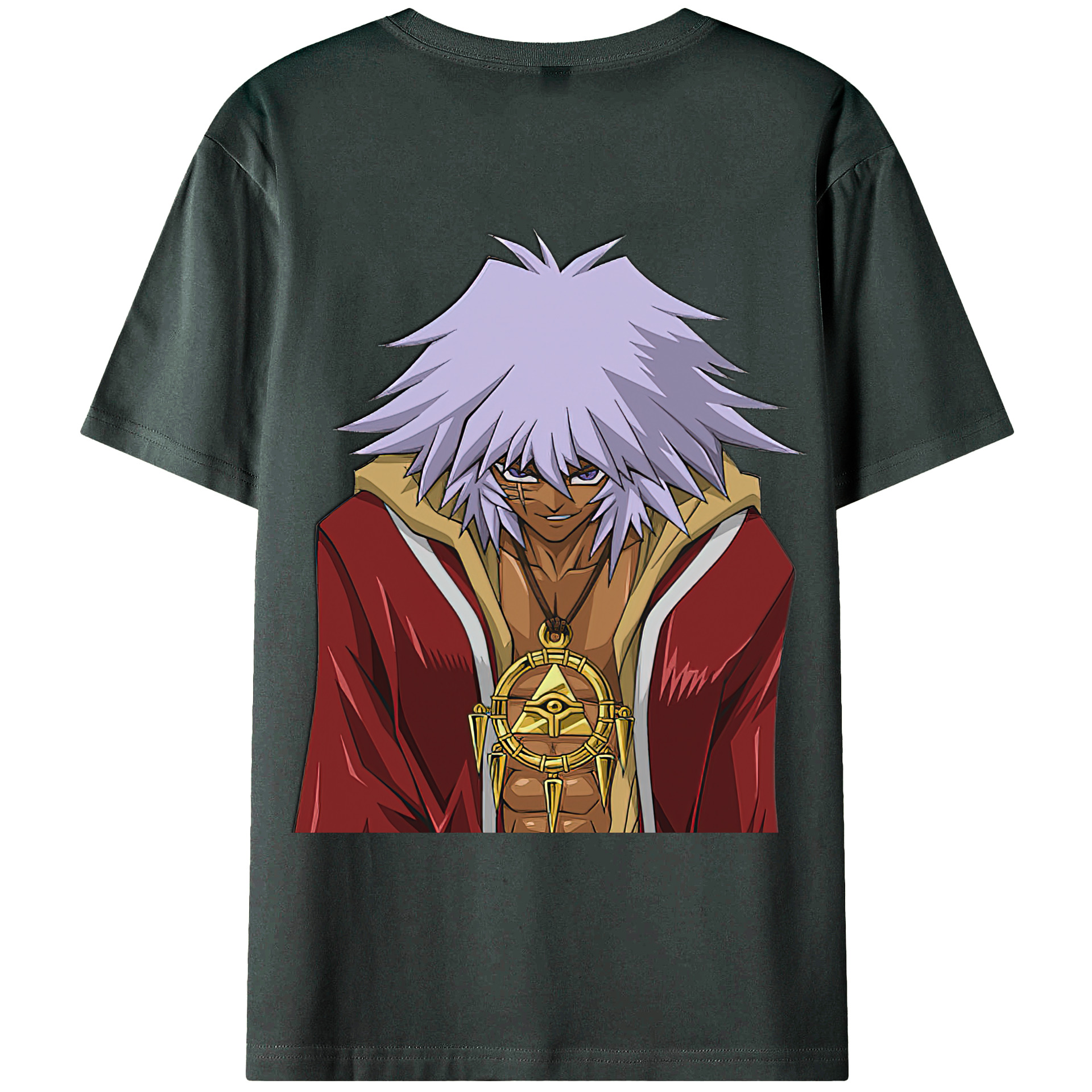 （画像用） 遊☆戯☆王 Yu-Gi-Oh! 綿100％ メンズ半袖Tシャツ（バックプリント） 通気性